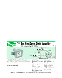 Thumbnail of document Data Sheet - CDD Duct Mount Carbon Dioxide Transmitter